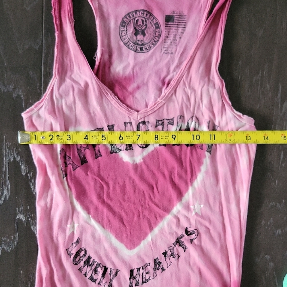 Vintage Affliction Pink Fitted Tank Top - Picture 4 of 12